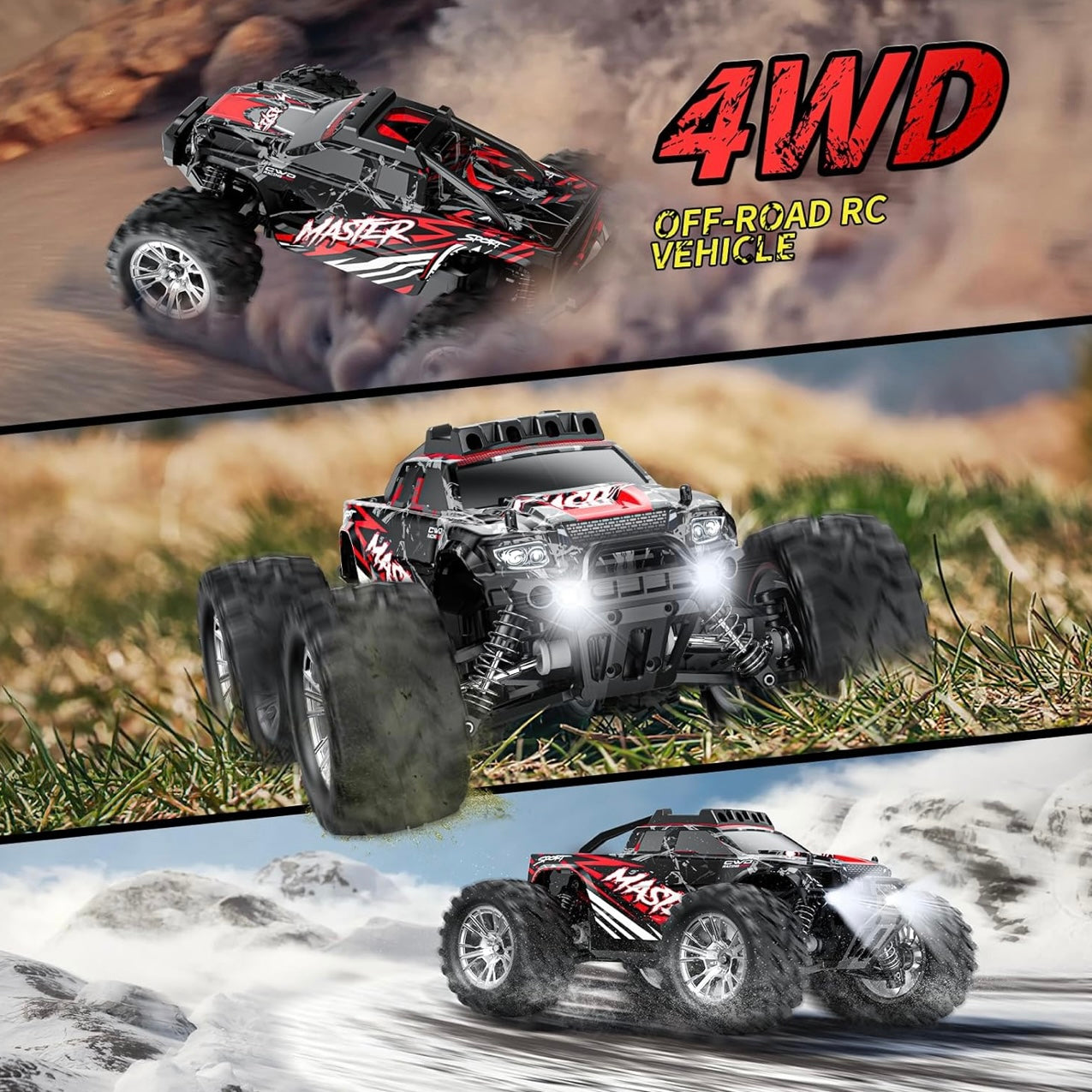 1:16 RC Monster Truck – 60KM/H | 4WD High-Speed Beast