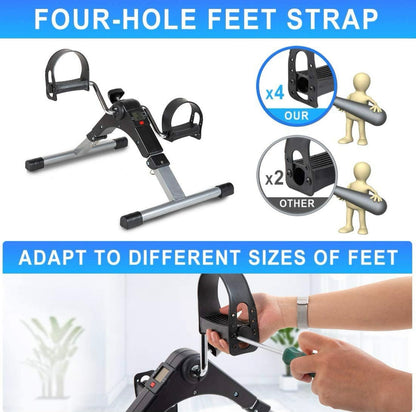 Mini Pedal Exerciser – Foldable Arm & Leg Workout Cycle