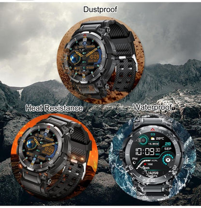 Smart Watch with Earbuds 3 in 1 Round Fitness Tracker 1.28inch Smartwatch for Men