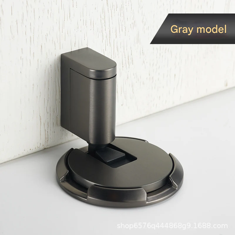 Invisible Mechanical Door Stopper – Punch-Free Zinc Alloy Floor-Mounted Stop