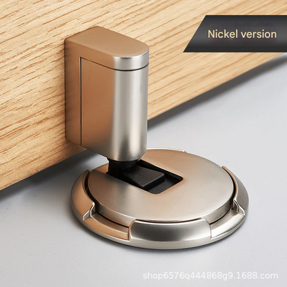 Invisible Mechanical Door Stopper – Punch-Free Zinc Alloy Floor-Mounted Stop
