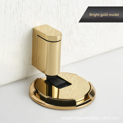 Invisible Mechanical Door Stopper – Punch-Free Zinc Alloy Floor-Mounted Stop